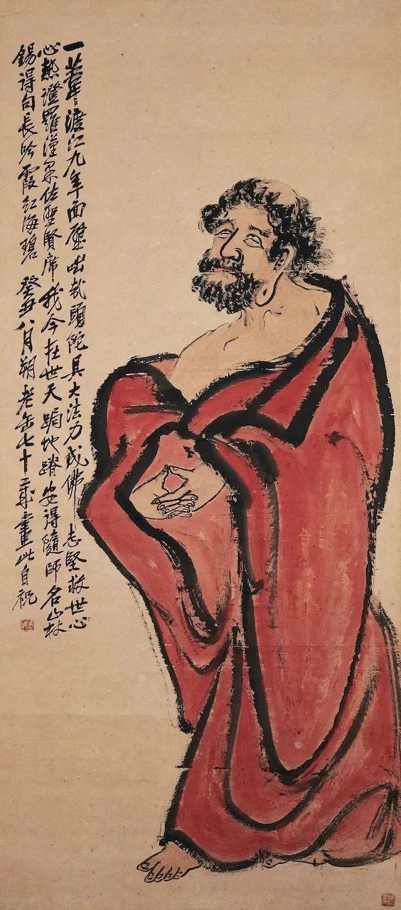 47岁元斌与妻子共赴艺术之旅，美术馆内的温馨时光