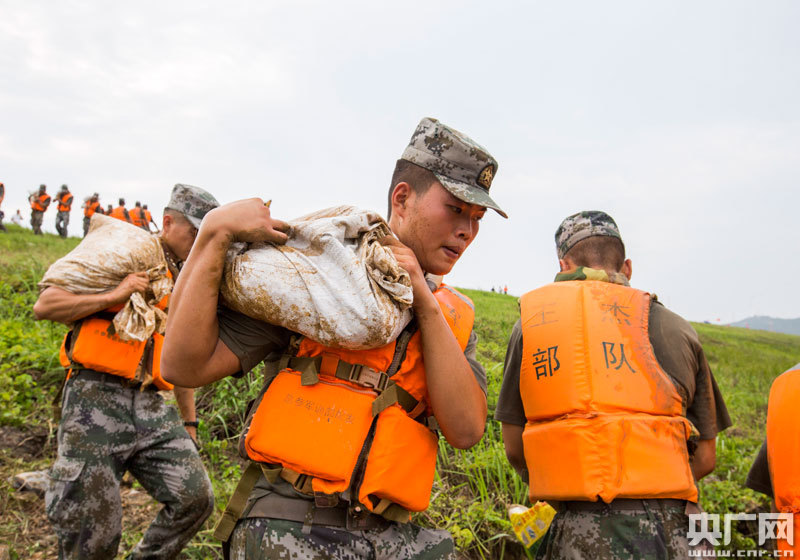 子弟兵的背，最坚实的依靠