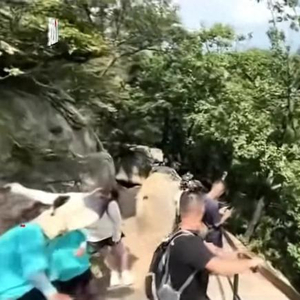 景区悲剧，游客坐栏杆不慎后仰，坠崖身亡的警示