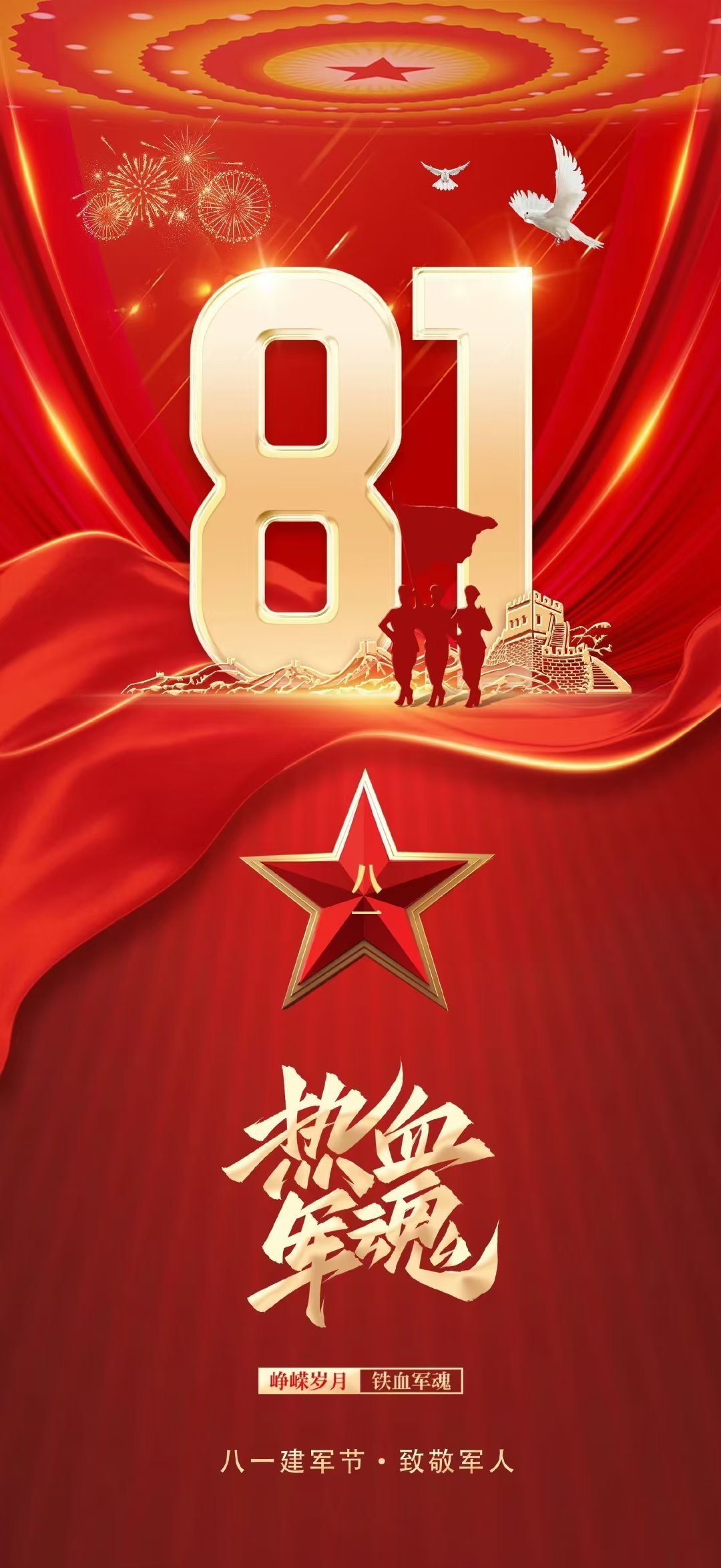热血铸军魂，八一这一幕的永恒记忆