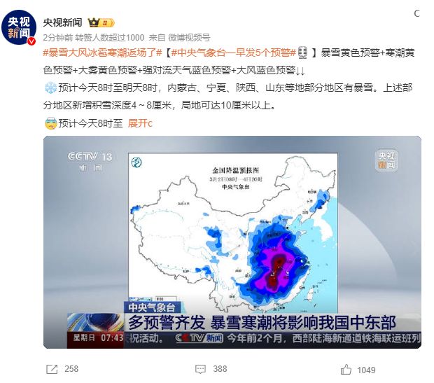 警惕！多预警齐发，这些区域请谨慎前往