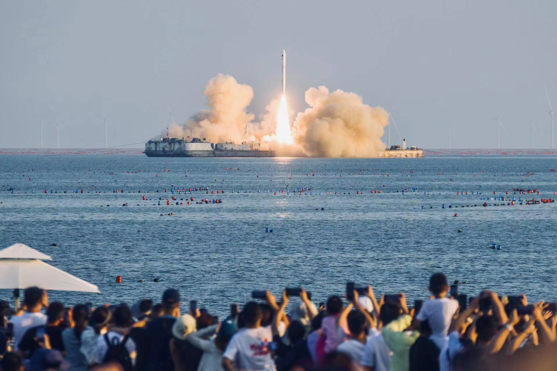 山东日照海域即将迎来历史性时刻，海上火箭发射即将启航