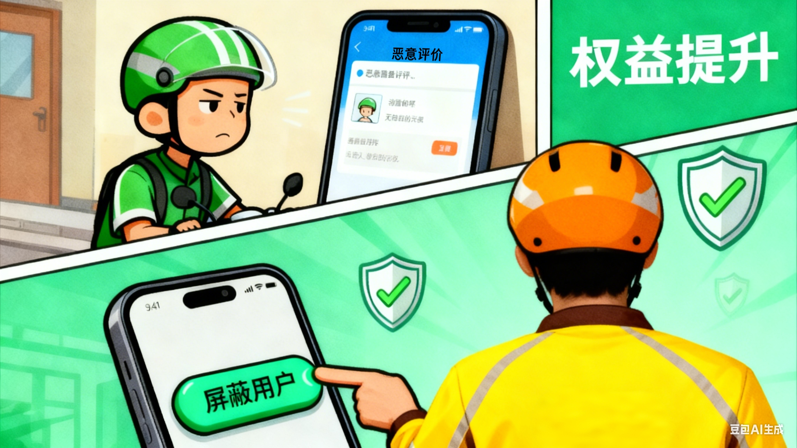 网友热议，骑手屏蔽顾客功能引争议—俩名额太少，公平与效率的权衡