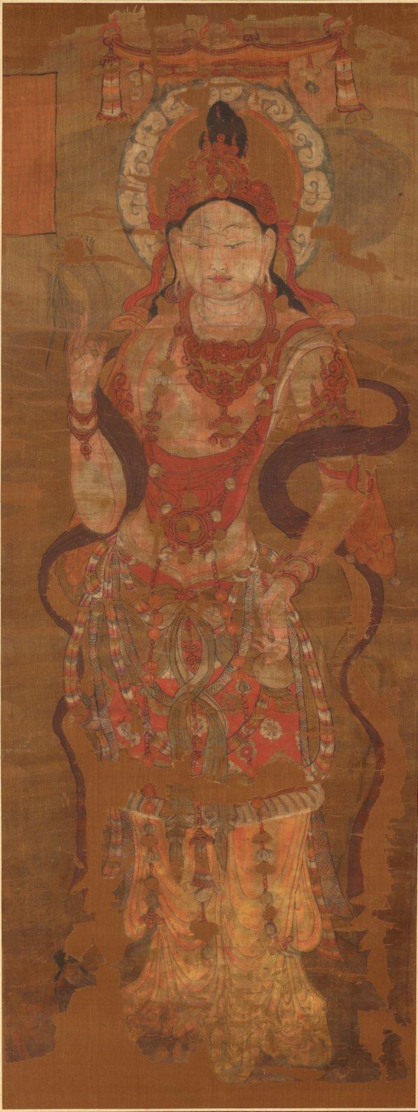 雪落鸣沙山，敦煌水墨丹青开