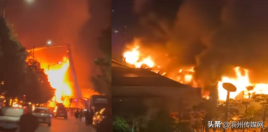 云南一烟花爆竹仓库突发大火，千钧一发之际消防英勇扑救